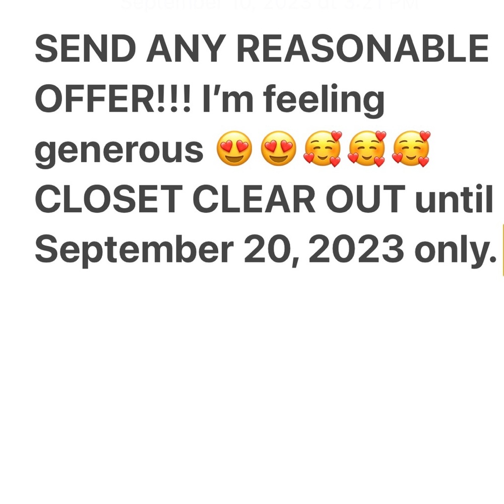SALE! Closet clear out SALE. END OF SEASON SALE. 🥰